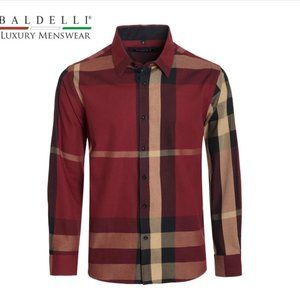 Men's Fashion Shirt - Baldelli-201 Burgundy